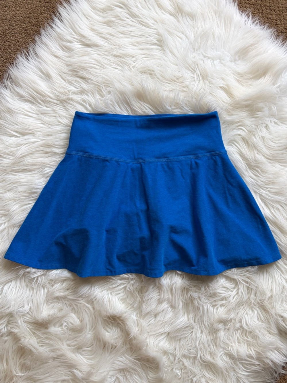 Beyond Yoga Tie Breaker Circle Skirt Blue Small S